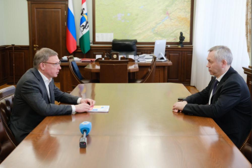 Губернаторы Новосибирской и Омской областей обсудили сотрудничество двух регионов в сфере импортозамещения