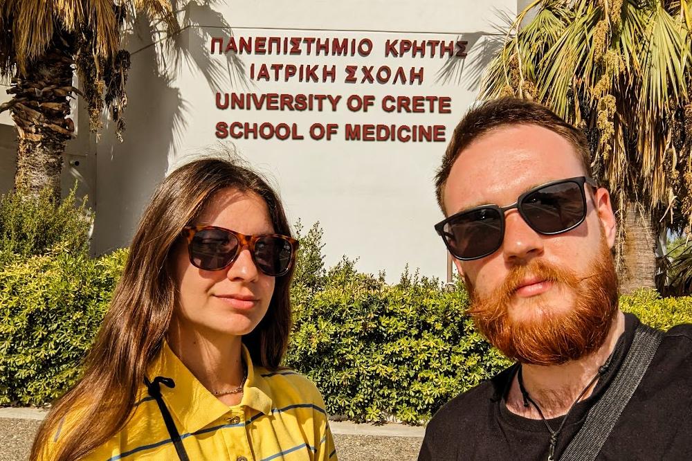 Young scientists have successfully completed a scientific internship in the laboratory of the University of Crete Medical School